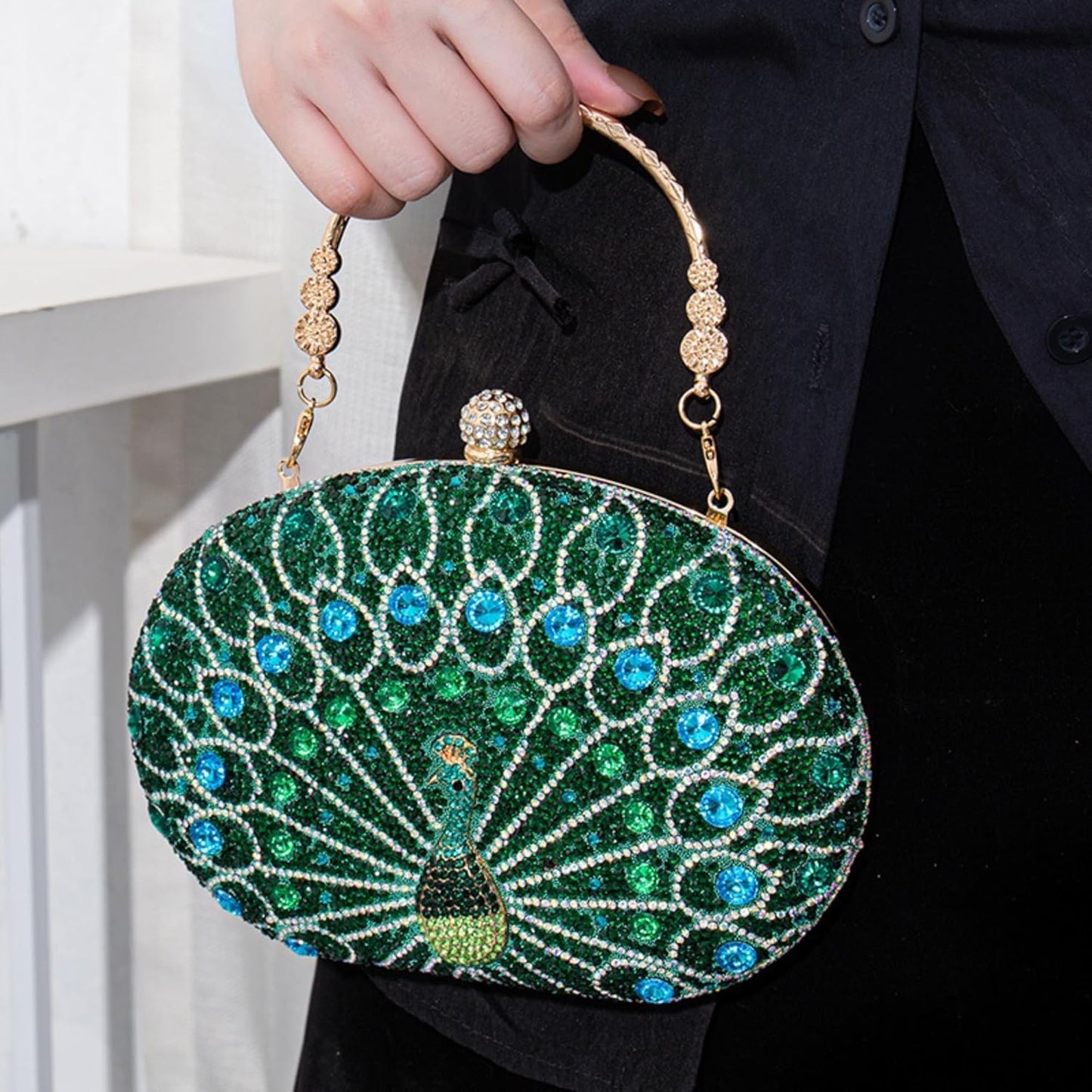 Eiyye Rhinestone Evening Bag Clutch Purse Women Handbag Crossbody for Wedding Party