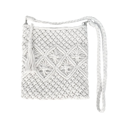 Eiyye Crochet Crossbody Bag – Handmade Boho Purse with Tassel