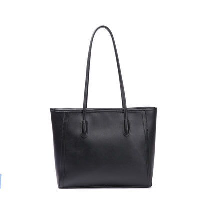 Eiyye Large Leather Tote Bag – Zip Shoulder Handbag, Laptop-Friendly