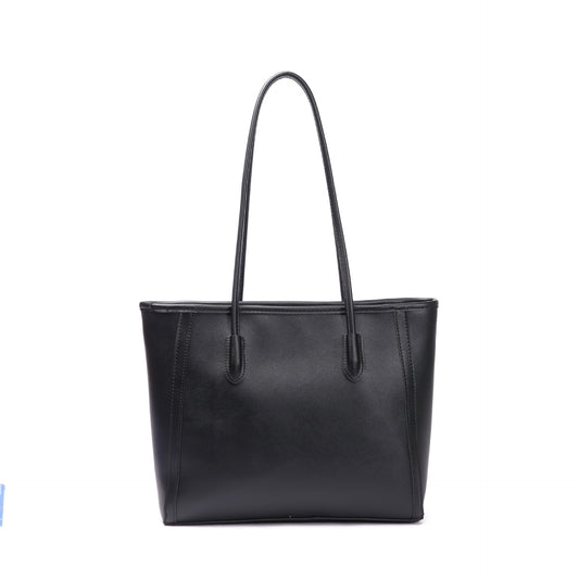 Eiyye Large Leather Tote Bag – Zip Shoulder Handbag, Laptop-Friendly