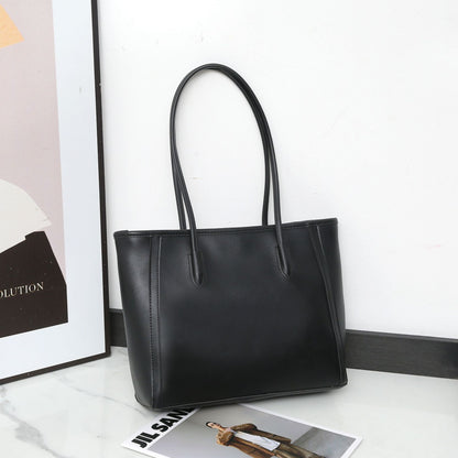 Eiyye Large Leather Tote Bag – Zip Shoulder Handbag, Laptop-Friendly