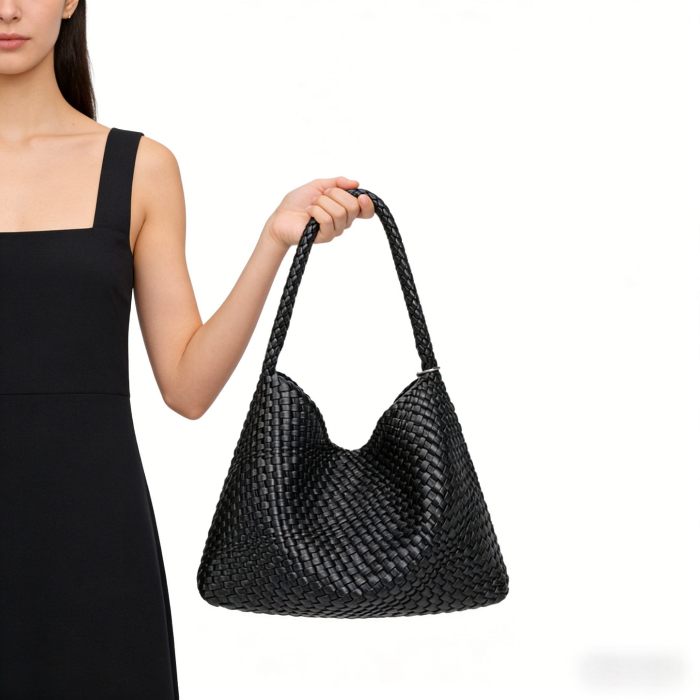 Eiyye Woven Tote Bag with Detachable Inner Pouch