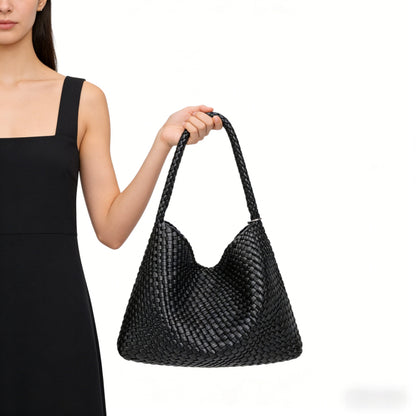 Eiyye Woven Tote Bag with Detachable Inner Pouch