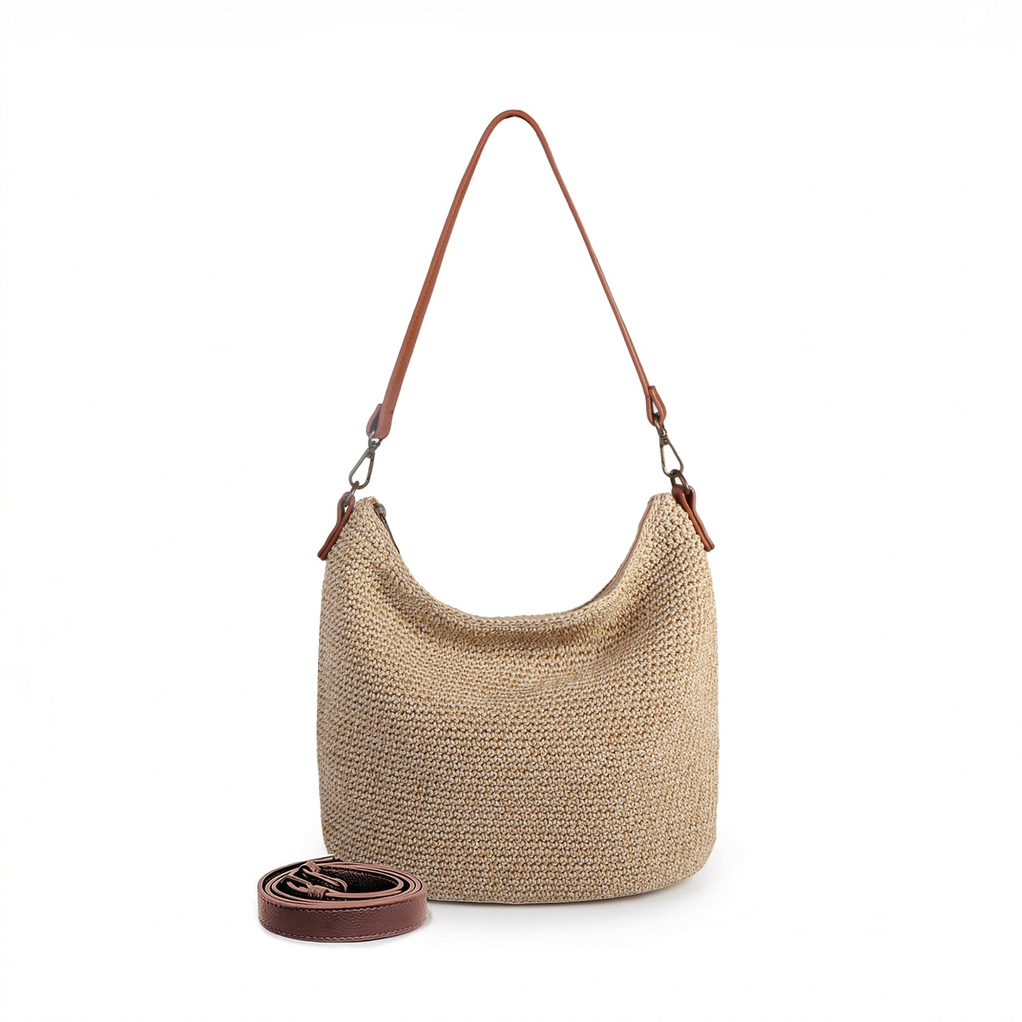 Eiyye Hobo Shoulder Bag Crochet Crossbody Bags for Women Handmade Large Boho Purse for Summer Beach Travel & Everyday Use