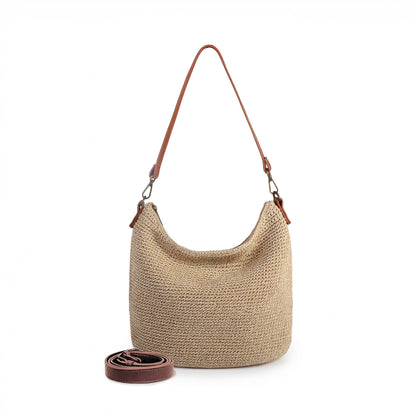 Eiyye Hobo Shoulder Bag Crochet Crossbody Bags for Women Handmade Large Boho Purse for Summer Beach Travel & Everyday Use