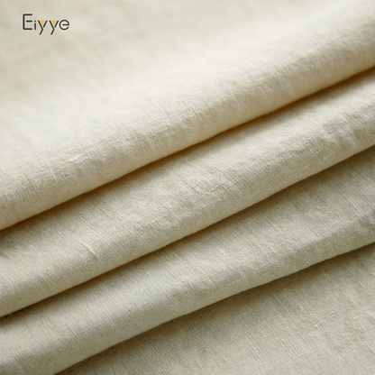 Eiyye Pure Hemp Washed Fabric – 160g Natural Hemp Cloth for Shirts, Hanfu & Apparel 138 cm