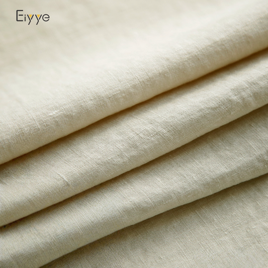 Eiyye Pure Hemp Washed Fabric – 160g Natural Hemp Cloth for Shirts, Hanfu & Apparel 138 cm