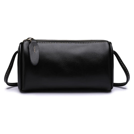 Eiyye Genuine Leather Crossbody Bag for Women Small Barrel Purse Hobo Bags Vintage Top-Grain Shoulder Bag