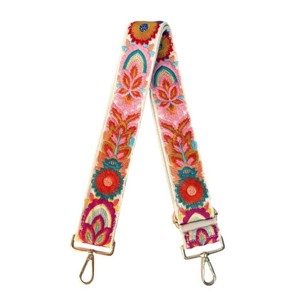Eiyye Flower Crochet Purse Strap 1.97" Wide Adjustable Knit Bag Strap Replacement for Bag Guitar
