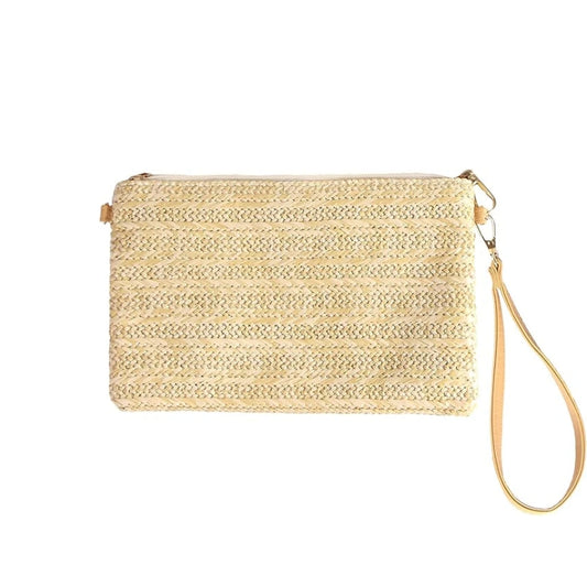 Eiyye Straw Clutch Purse Womens Handbag Boho Summer Beach Purse Wristlet Wallets