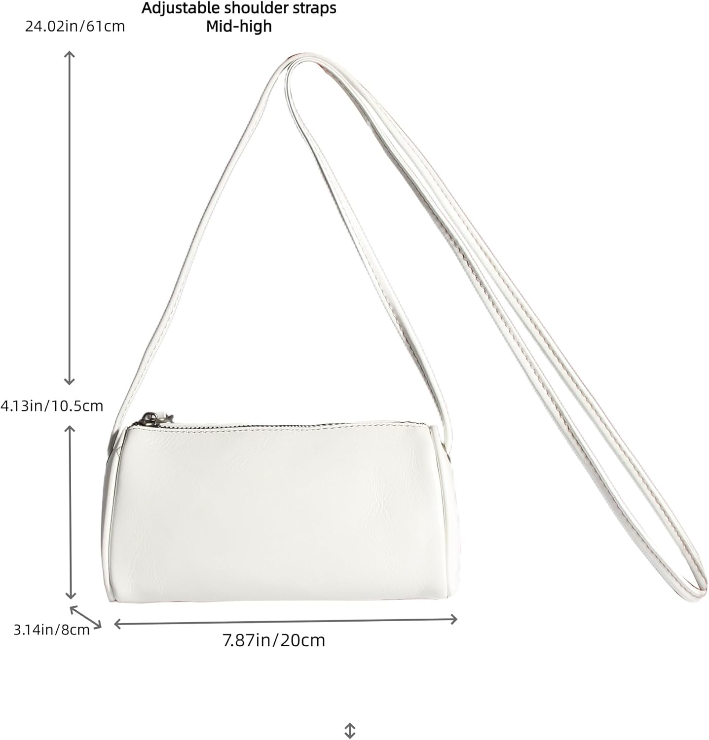 Eiyye Genuine Leather Crossbody Bag for Women Small Barrel Purse Hobo Bags Vintage Top-Grain Shoulder Bag