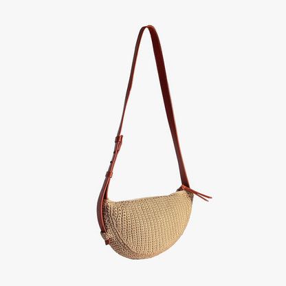 Eiyye Crossbody Bag for Women Hobo Shoulder Purse Boho Woven with Adjustable Strap Casual Summer Travel Beach Bag