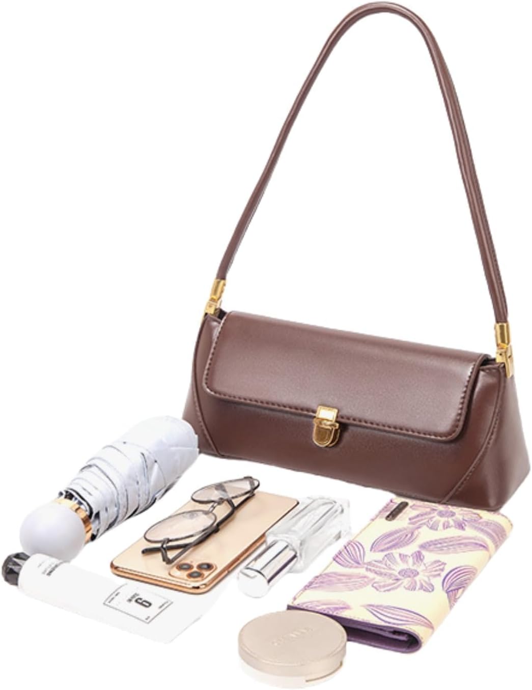 Eiyye Shoulder Bags Black Purse Women’s Small Purses Vintage Leather Handbag Small Hobo Tote Clutch Purse