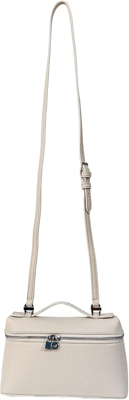 Eiyye Mini Crossbody Bag for Women Leather Box Purse with Top Handle Small Shoulder Bag