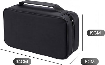 Eiyye Art Marker Portable Pen Case 60 Slots Markers Large Capacity Zippered Pen Holder for Colored Markers