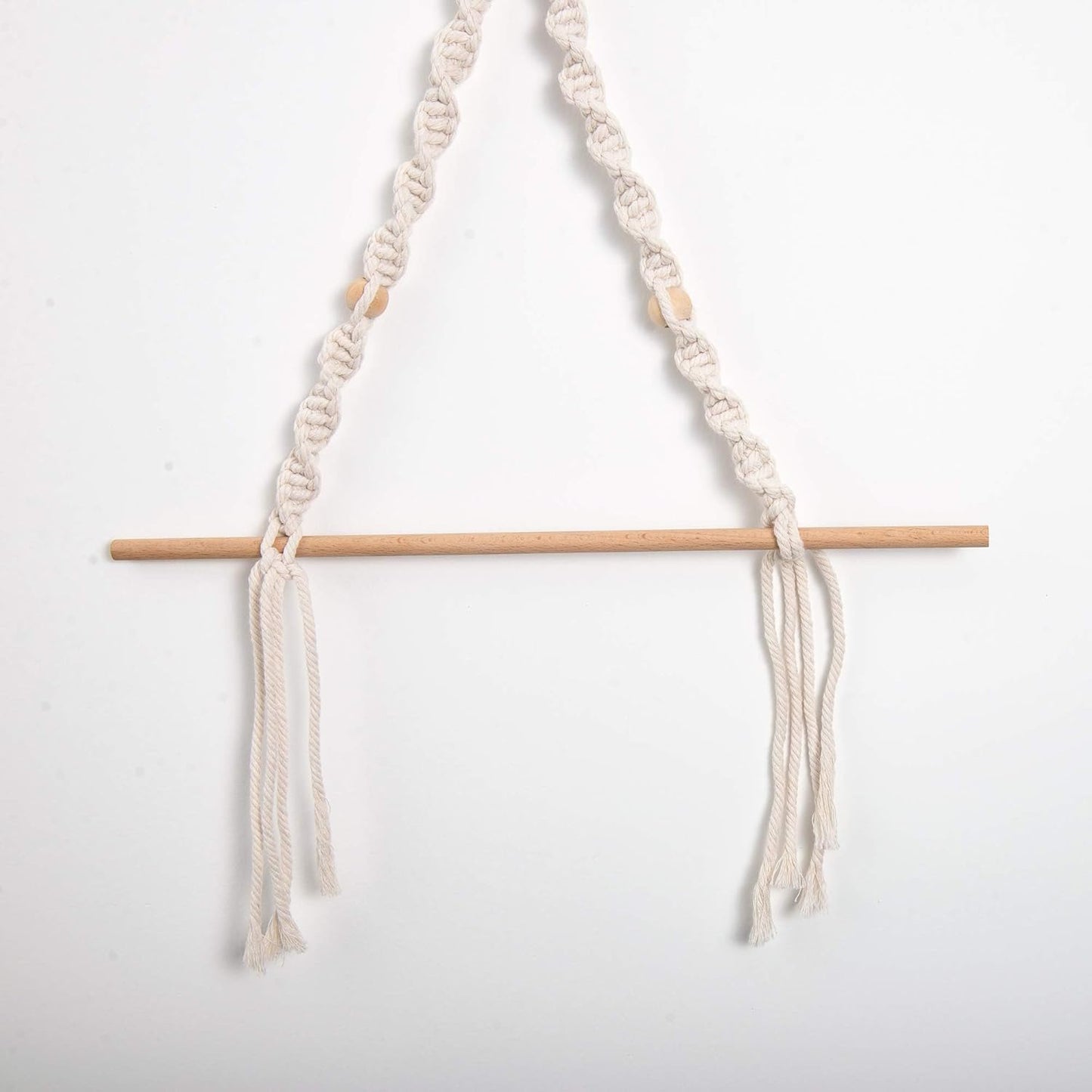 Eiyye Handmade Paper Towel Holder Boho Paper Towel Holder Cotton Rope Macrame Toilet Paper Holder Towel Rack for Bathroom Kitchen