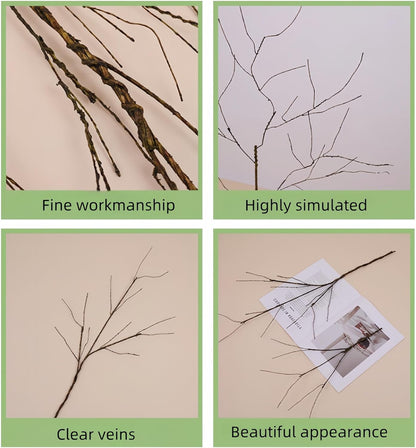 Eiyye Artificial Curly Willow Branches (Set of 5) – 28.74" Bendable Faux Twigs for Vases & Floral Arrangements