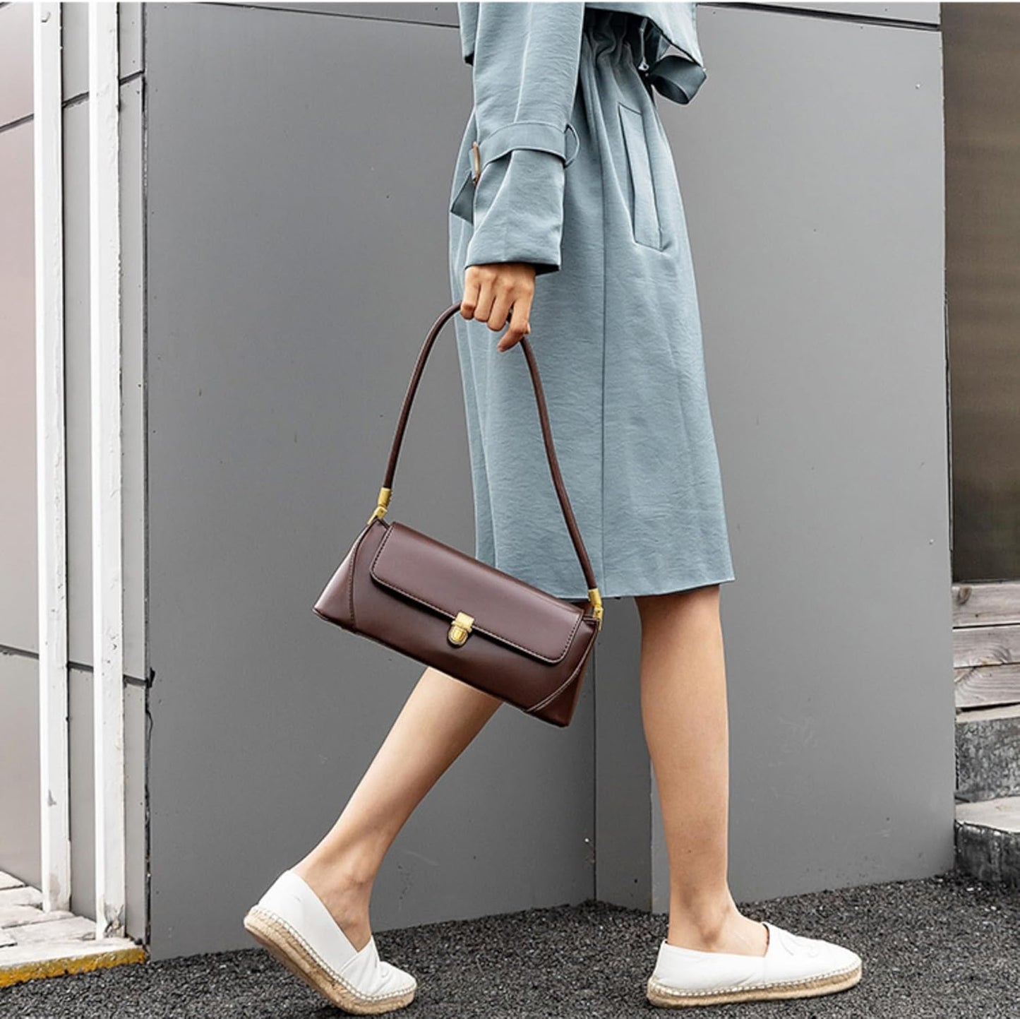 Eiyye Shoulder Bags Black Purse Women’s Small Purses Vintage Leather Handbag Small Hobo Tote Clutch Purse