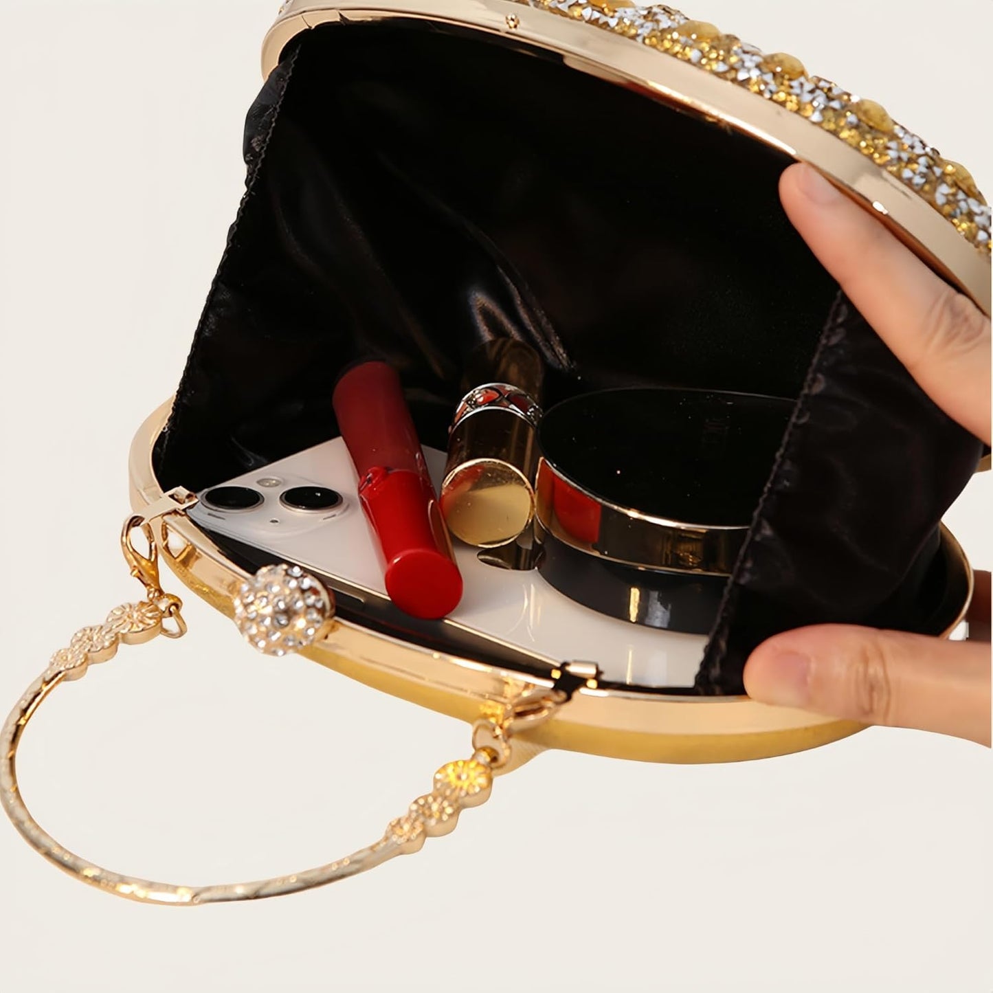 Eiyye Rhinestone Evening Bag Clutch Purse Women Handbag Crossbody for Wedding Party