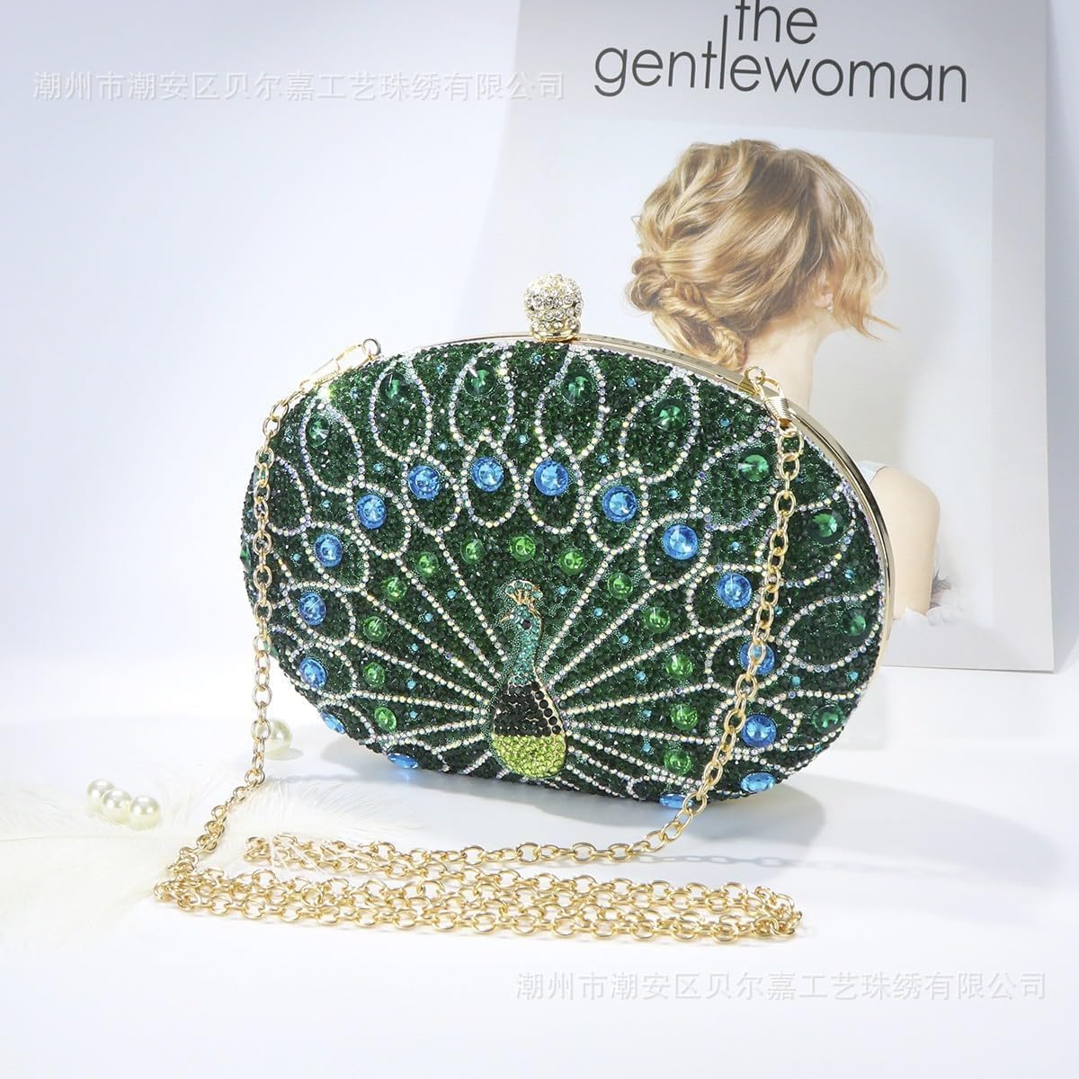 Eiyye Rhinestone Evening Bag Clutch Purse Women Handbag Crossbody for Wedding Party
