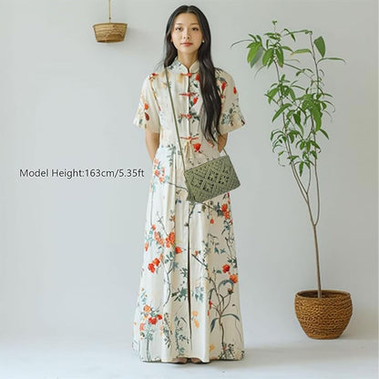 Eiyye Handmade Crochet Crossbody Bag – Cotton Rope Boho Purse with Zipper (10" × 8")