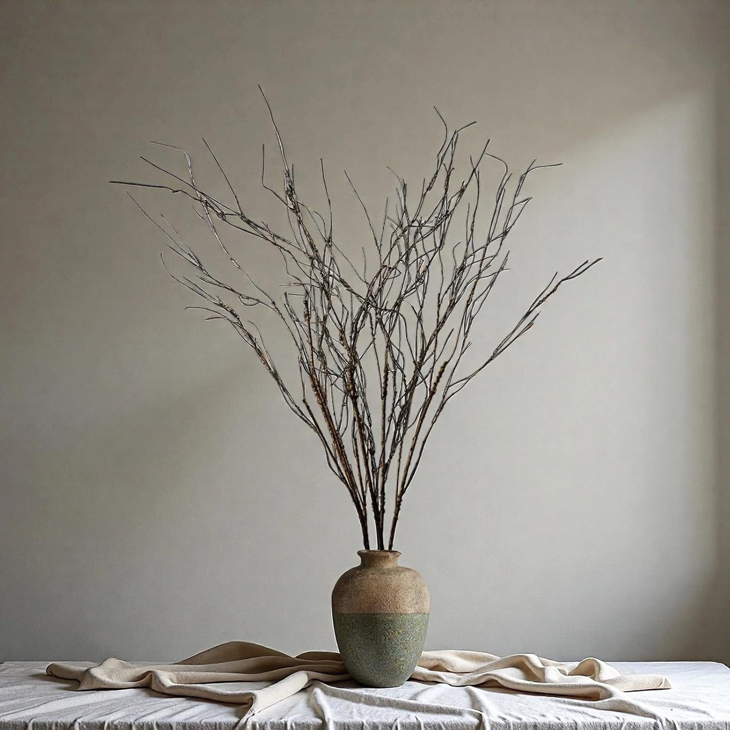 Eiyye Artificial Curly Willow Branches (Set of 5) – 28.74" Bendable Faux Twigs for Vases & Floral Arrangements