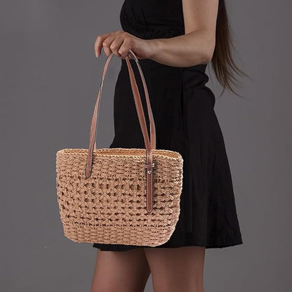 Eiyye Shoulder Bag Straw Hobo Bag Tote Bag Womens Handbag Purse Beach Bag Handwoven Bags Top Handle Purse