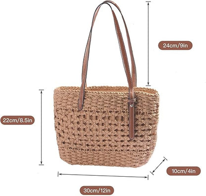 Eiyye Shoulder Bag Straw Hobo Bag Tote Bag Womens Handbag Purse Beach Bag Handwoven Bags Top Handle Purse