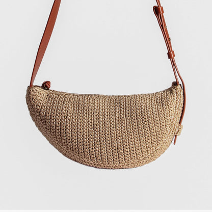 Eiyye Crossbody Bag for Women Hobo Shoulder Purse Boho Woven with Adjustable Strap Casual Summer Travel Beach Bag