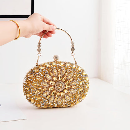 Eiyye Rhinestone Evening Bag Clutch Purse Women Handbag Crossbody for Wedding Party