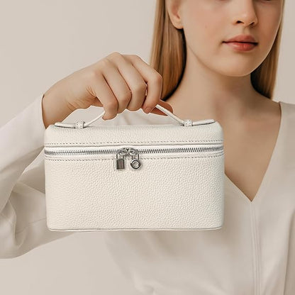 Eiyye Mini Crossbody Bag for Women Genuine Leather Small Shoulder Bag with Top Handle Cream Purse Convertible Design for Daily Travel and Evening Outfits