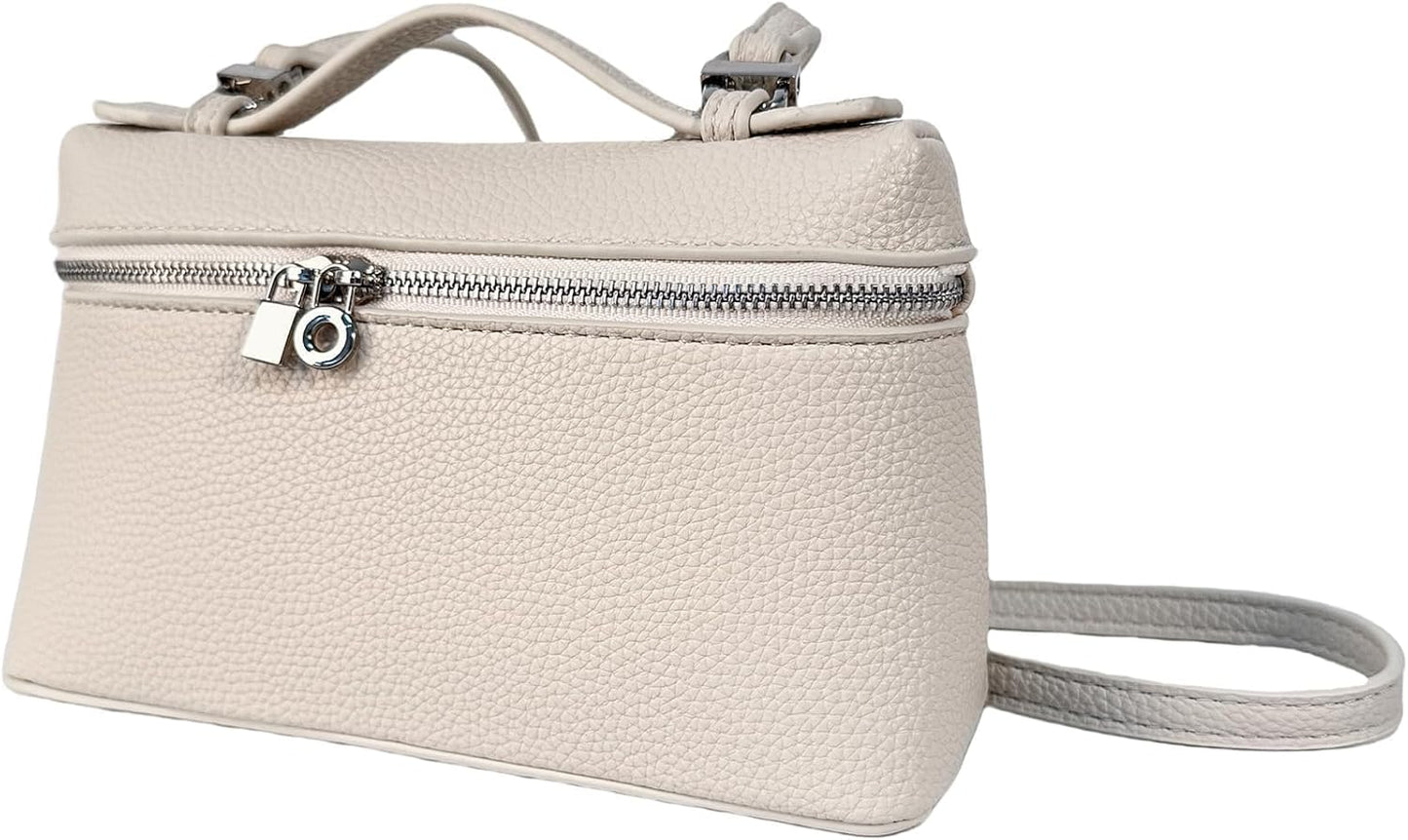 Eiyye Mini Crossbody Bag for Women Leather Box Purse with Top Handle Small Shoulder Bag