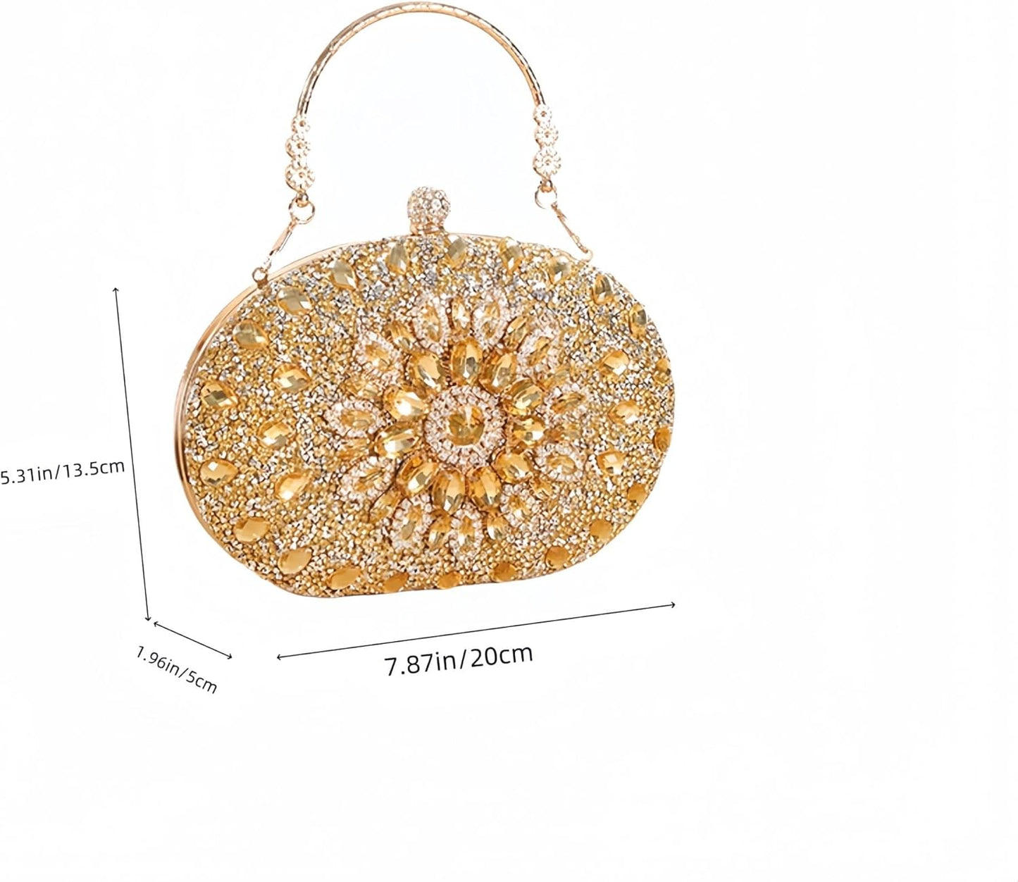 Eiyye Rhinestone Evening Bag Clutch Purse Women Handbag Crossbody for Wedding Party