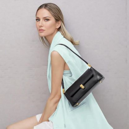 Eiyye Shoulder Bags Black Purse Women’s Small Purses Vintage Leather Handbag Small Hobo Tote Clutch Purse