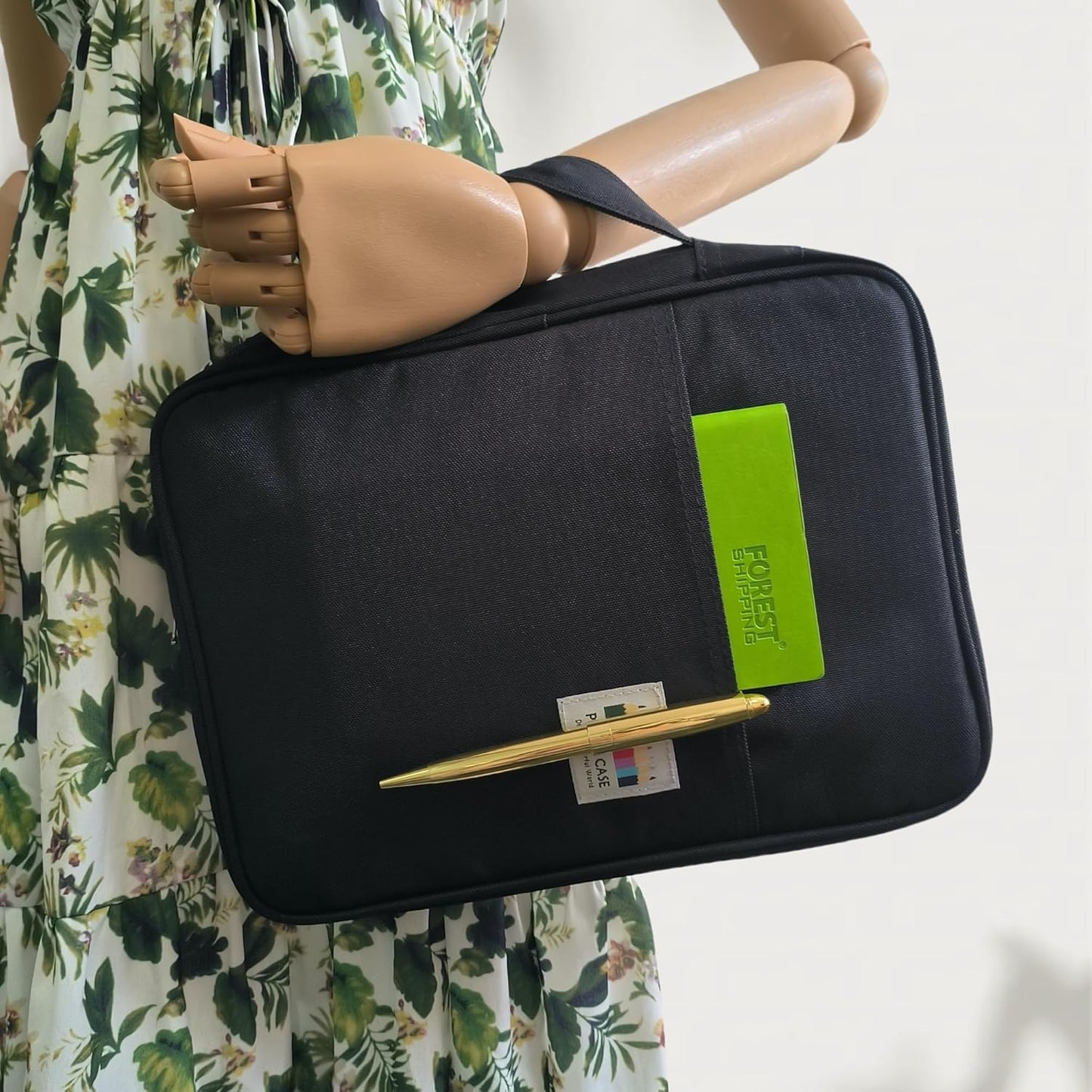 Eiyye Portable Colored Pencil Case Large Capacity Zippered Pencil Holder, Holds 166 Pencils & Gel Pens