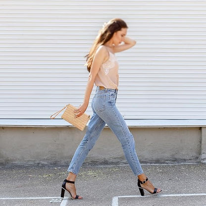 Eiyye Straw Clutch Purse Womens Handbag Boho Summer Beach Purse Wristlet Wallets