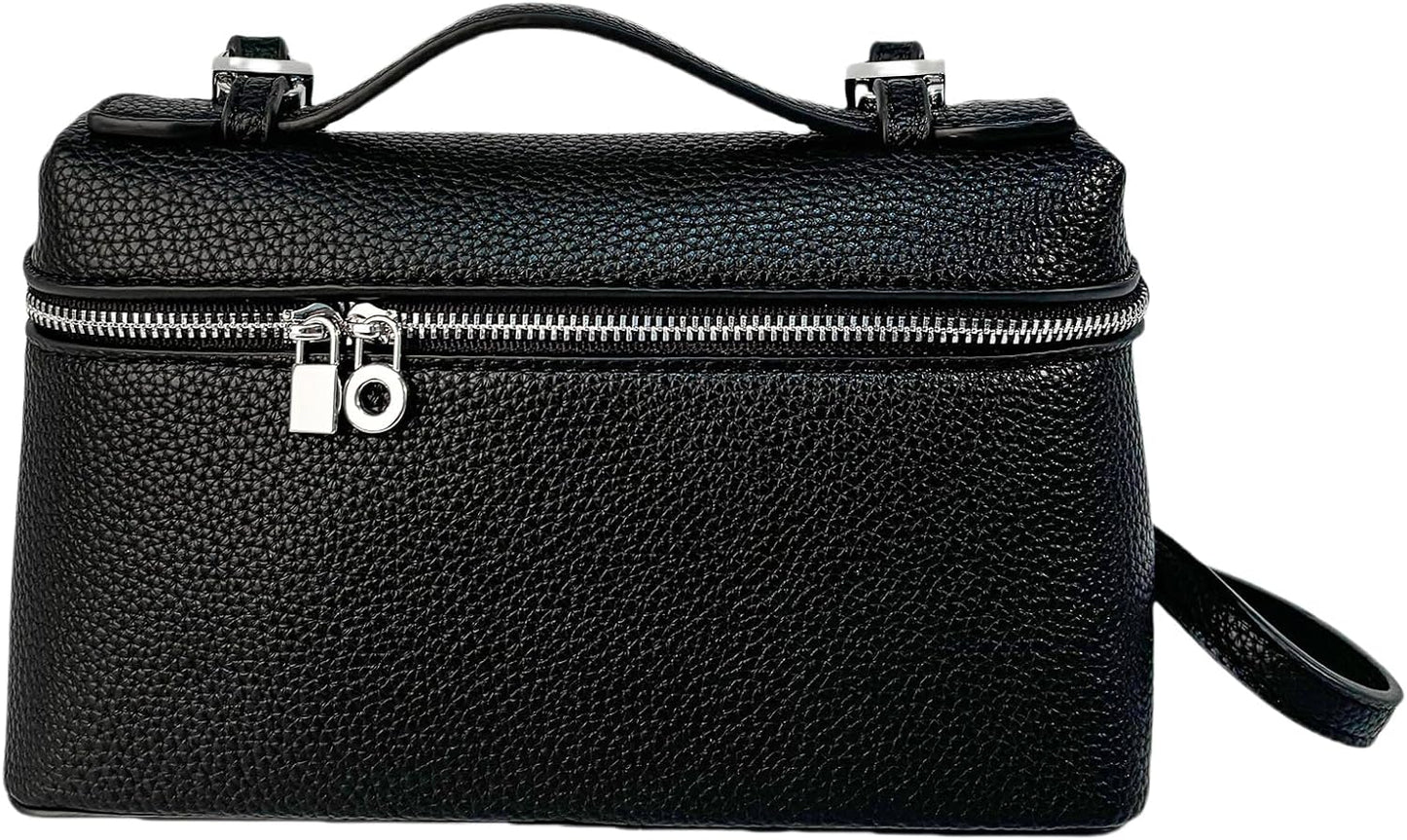 Eiyye Mini Crossbody Bag for Women Leather Box Purse with Top Handle Small Shoulder Bag