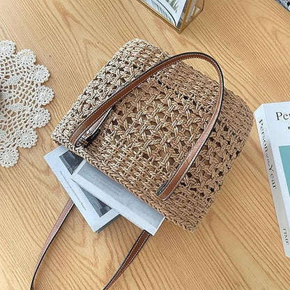 Eiyye Shoulder Bag Straw Hobo Bag Tote Bag Womens Handbag Purse Beach Bag Handwoven Bags Top Handle Purse
