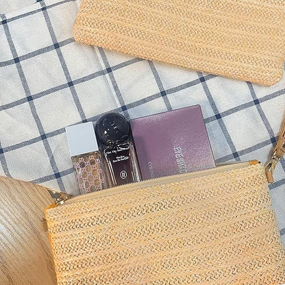 Eiyye Straw Clutch Purse Womens Handbag Boho Summer Beach Purse Wristlet Wallets