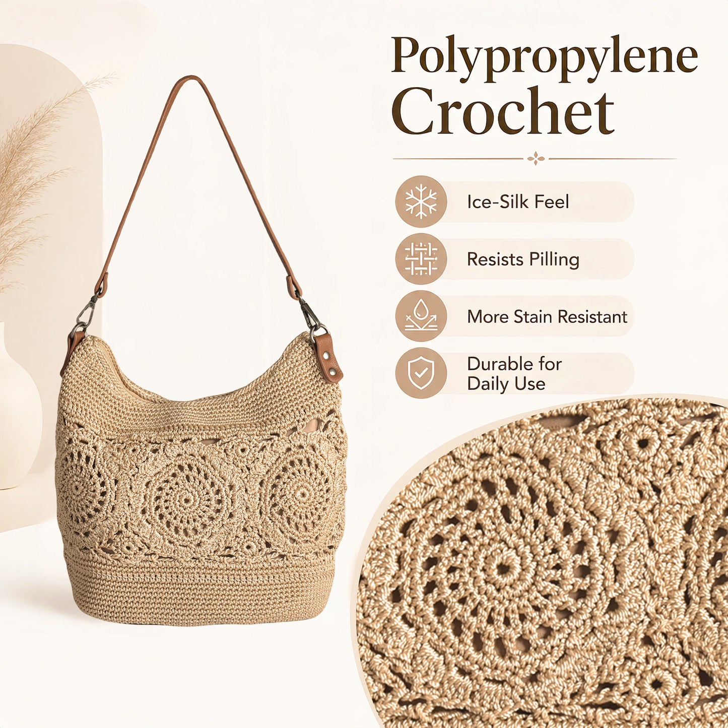 Soft ice silk touch material designed with a smooth feel, easy-care surface, and enhanced durability for daily use
