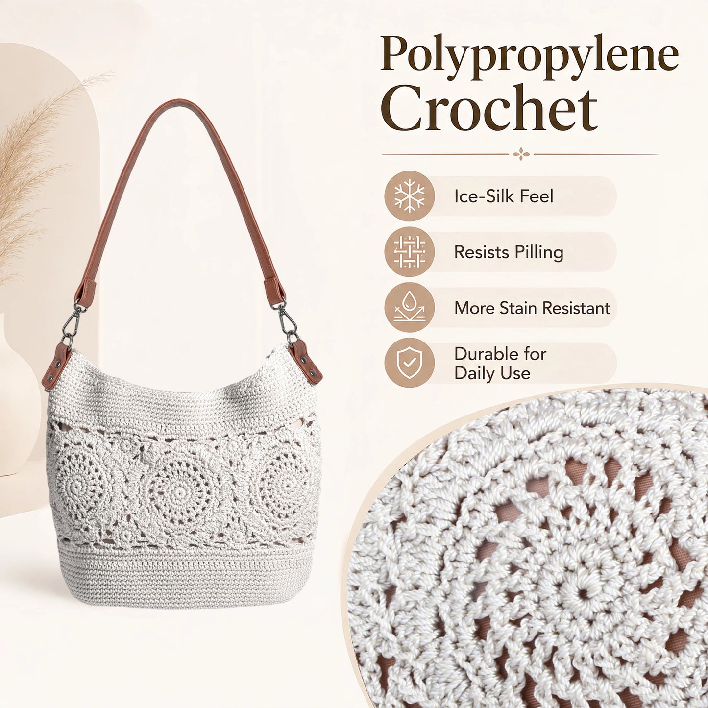Soft ice silk touch material designed with a smooth feel, easy-care surface, and enhanced durability for daily use