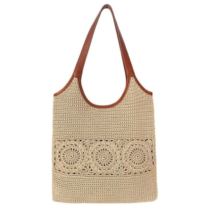 Eiyye Crochet Purse Tote Bag for Women Shoulder Bag Handmade Purse Casual Travel Handbag