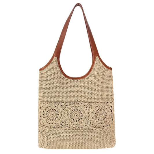 Eiyye Crochet Purse Tote Bag for Women Shoulder Bag Handmade Purse Casual Travel Handbag