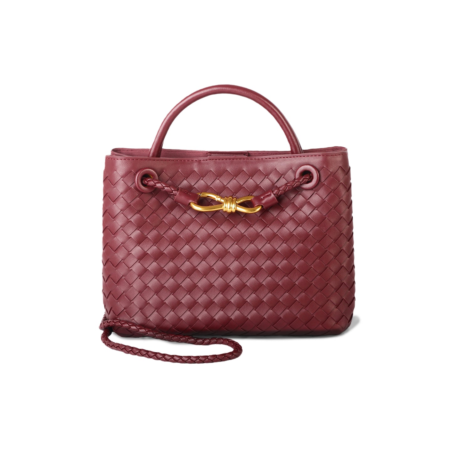 Eiyye Woven Tote Bag for Women – PU Leather Shoulder Crossbody Purse