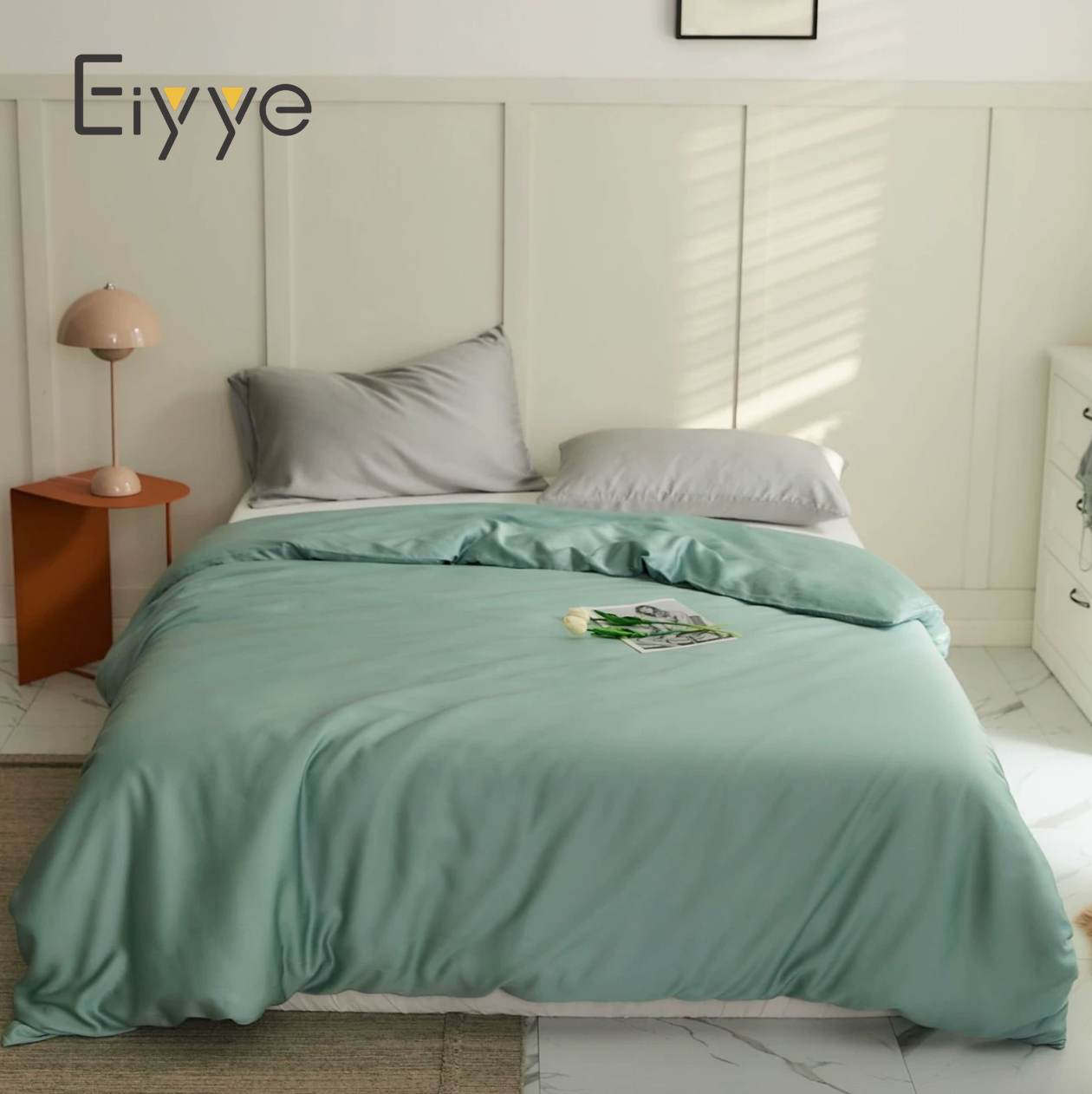 Eiyye Luxury Bedding Set - Silky Smooth & Cooling for Summer ( 4-Piece Bedding Set)