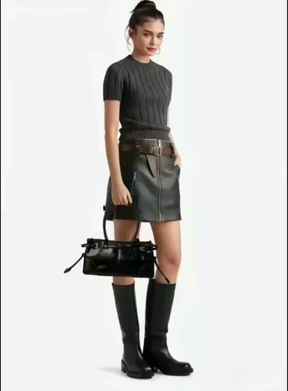 Eiyye Shoulder Bag for Women Boston Bag Black Handbag with Top Handles Leather Purse City Bag for Work Travel Everyday Use