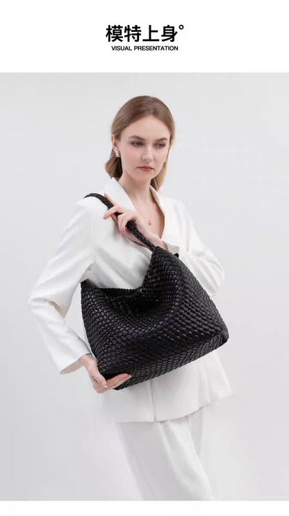 Eiyye Woven Tote Bag with Detachable Inner Pouch